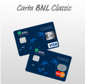 Above head and shoulder Rudely Impure Carta BNL Classic su circuito Visa